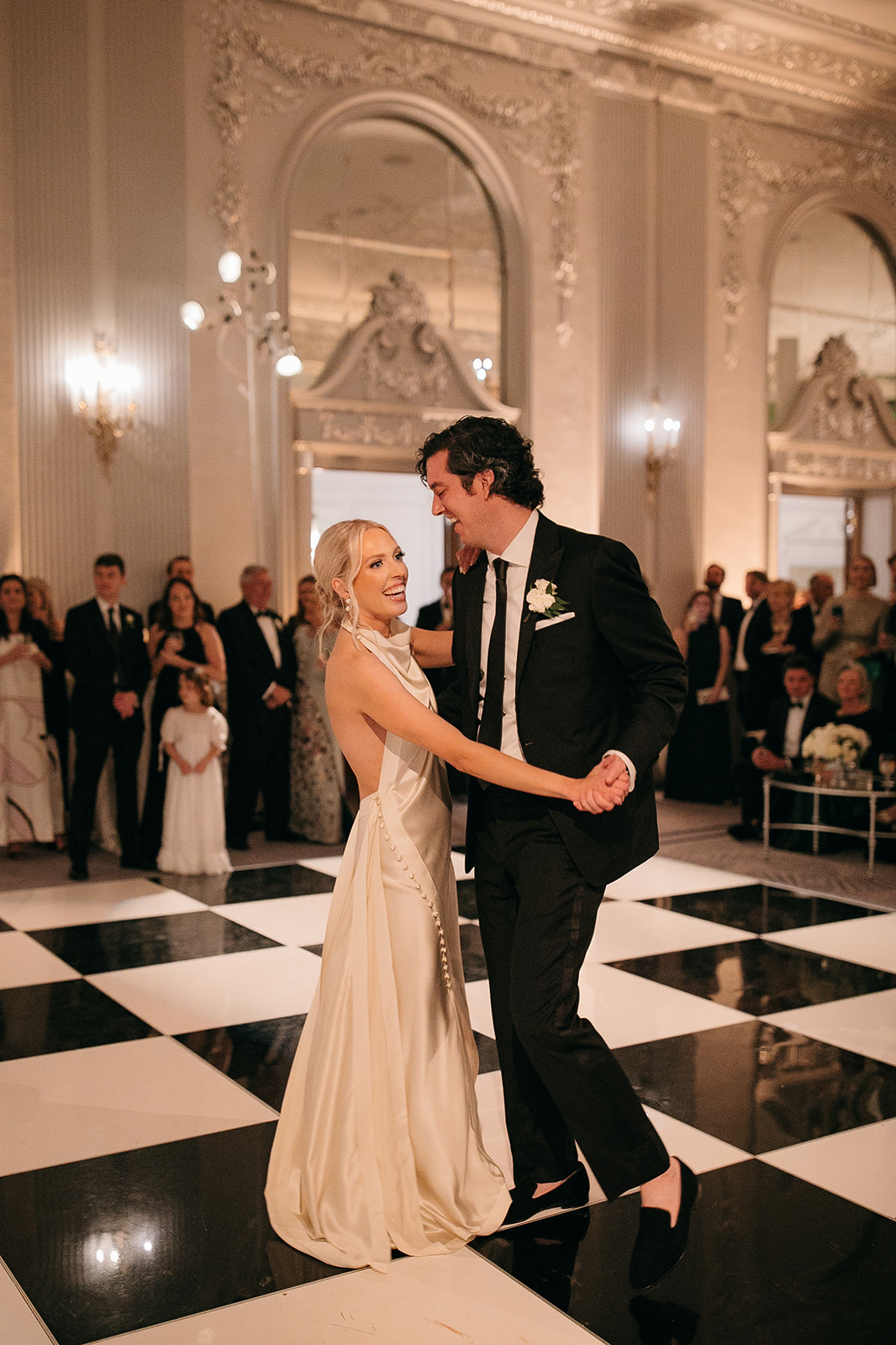 Caroline and Phil’s first dance at The Read House wedding reception