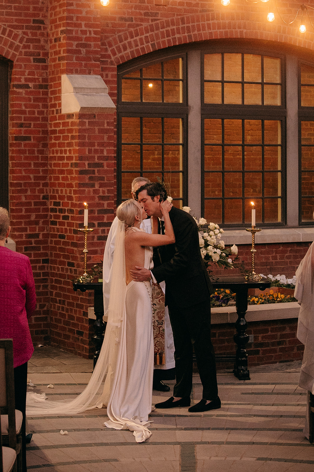 Wedding ceremony Chattanooga TN at St Paul's Episcopal Church. 