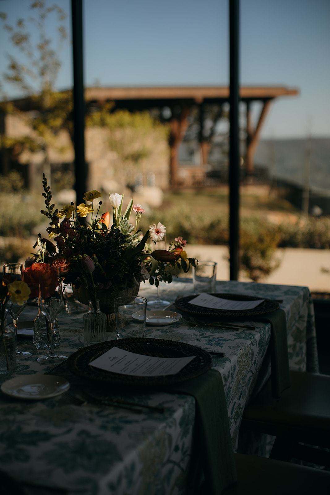 Beautiful views outside the large windows at one the best outdoor wedding venues in Chattanooga, TN. 