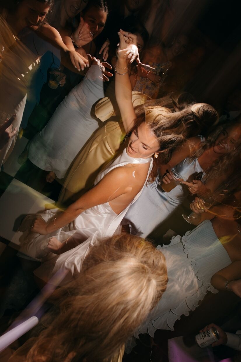bride dancing on the dance floor at common house chattanooga